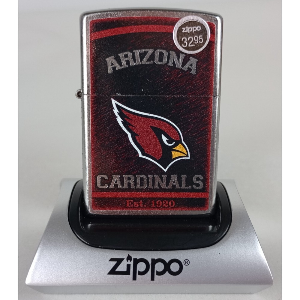 Brand New in Box Genuine Zippo NFL Lighter Arizona Cardinals Football